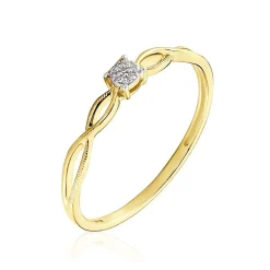 Bague Farila Or Jaune Diamant