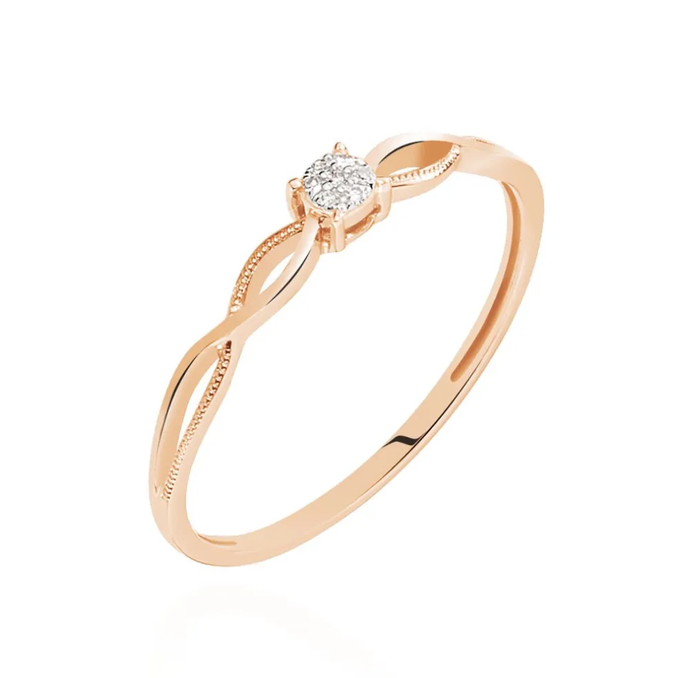 Bague Farila Or Rose Diamant
