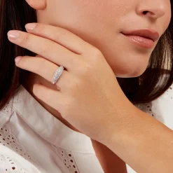 Bague Faustine Argent Blanc Oxyde De Zirconium