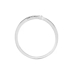 Bague Feath Argent Blanc Oxyde De Zirconium