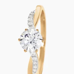 Bague Filipa Or Bicolore Oxyde De Zirconium