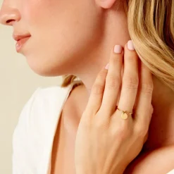 Bague Finesse Acier Jaune