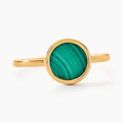 Bague Florica Or Jaune Malachite