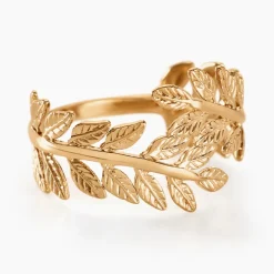 Bague Folia Plaqué Or Jaune