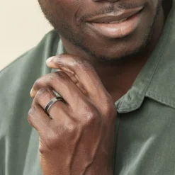 Bague Gaetane Acier Blanc