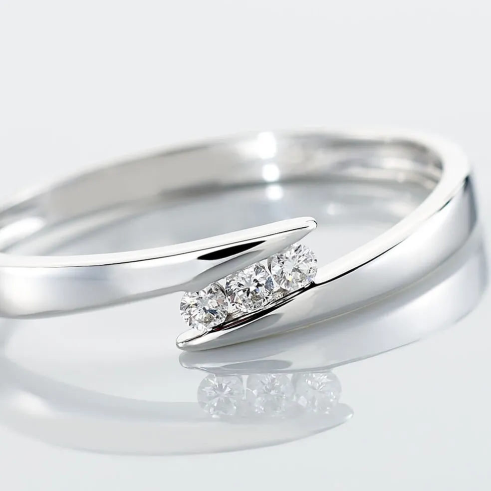 Bague Galya Or Blanc Diamant