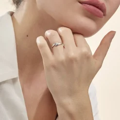 Bague Galya Or Blanc Diamant