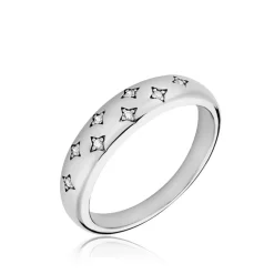 Bague Garrett Argent Blanc Oxyde De Zirconium