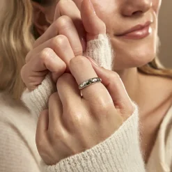 Bague Garrett Argent Blanc Oxyde De Zirconium