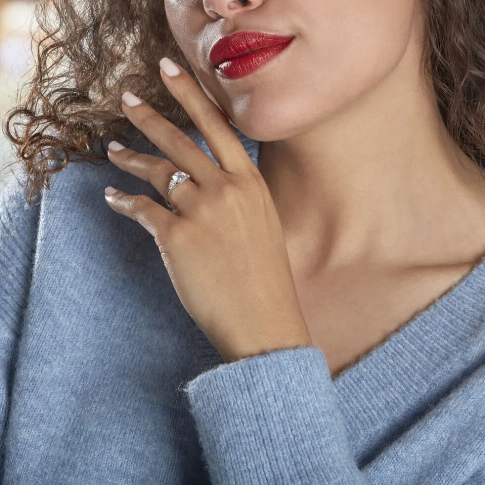 Bague Giana Or Blanc Oxyde De Zirconium