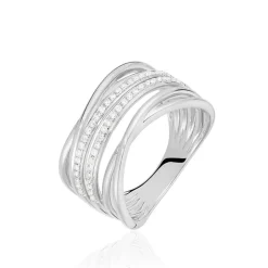 Bague Giseleae Or Blanc Diamant