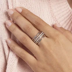 Bague Giseleae Or Blanc Diamant