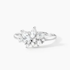 Bague Glow Up Argent Blanc Oxyde De Zirconium