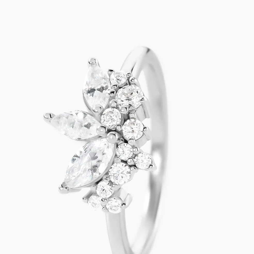 Bague Glow Up Argent Blanc Oxyde De Zirconium