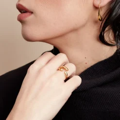 Bague Gold Aura Acier Jaune