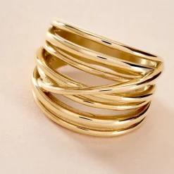 Bague Gold Aura Acier Jaune