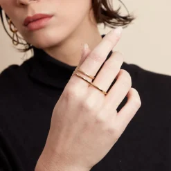 Bague Gold Aura Acier Jaune