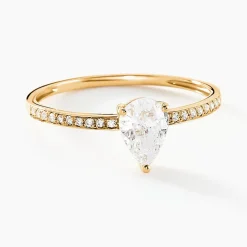 Bague Gotam Or Jaune Oxyde De Zirconium