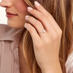 Bague Gotam Or Jaune Oxyde De Zirconium