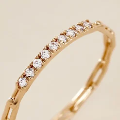 Bague Grady Plaqué Or Jaune Oxyde De Zirconium