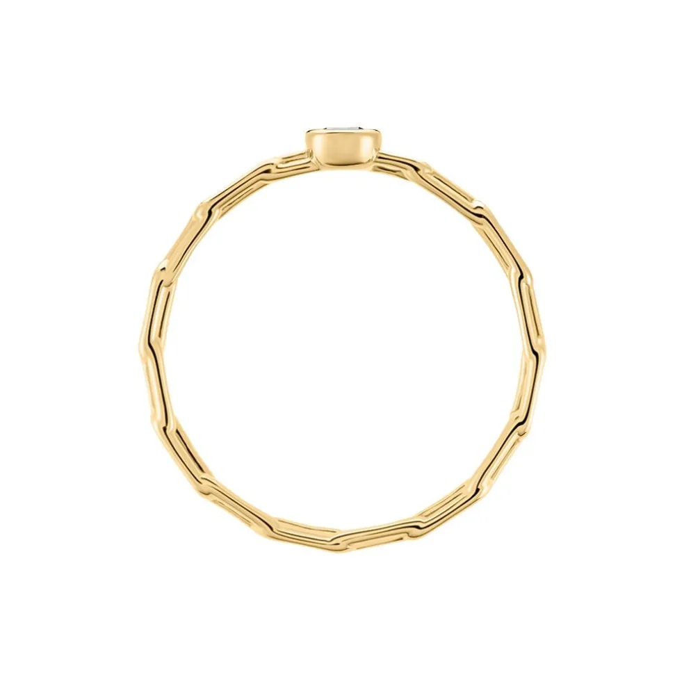 Bague Grady Plaqué Or Jaune Oxyde De Zirconium