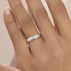 Bague Hajila Or Blanc Diamant