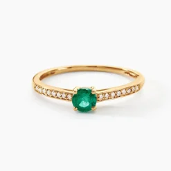 Bague Hardy Or Jaune Emeraude Diamant