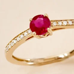 Bague Hardy Or Jaune Rubis Diamant