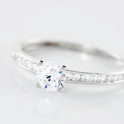 Bague Harem Or Blanc Oxyde