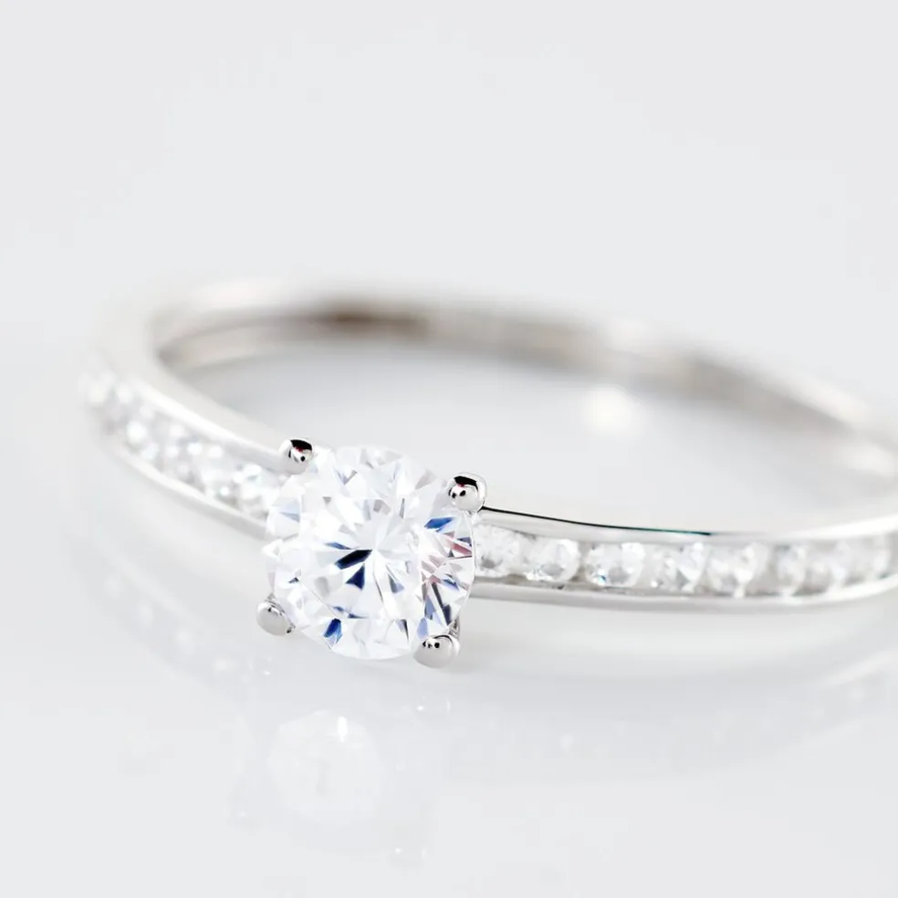 Bague Harem Or Blanc Oxyde