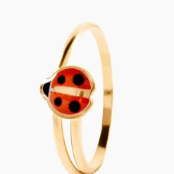 Bague Helidie Coccinelle Or Jaune