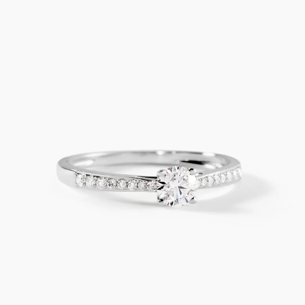 Bague Hemera Ld Platine Blanc Diamant Synthétique