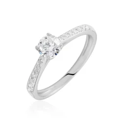 Bague Hemera Ld Platine Blanc Diamant Synthétique