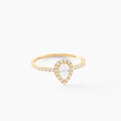 Bague Hillevi Or Jaune Oxyde De Zirconium