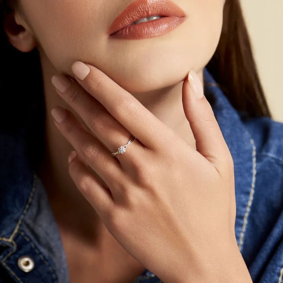 Bague Imelie Or Jaune Diamant