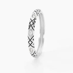 Bague Imogen Argent Blanc Oxyde De Zirconium
