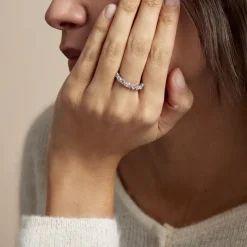 Bague Indira Argent Blanc Oxyde De Zirconium