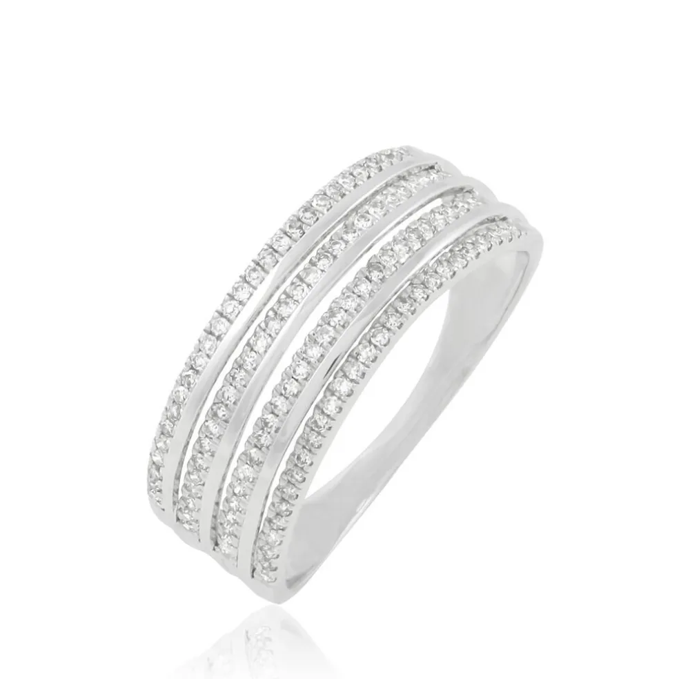 Bague Ines Or Blanc Diamant