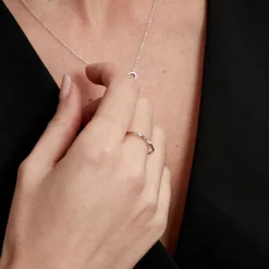 Bague Infini Pop Argent Blanc Oxyde De Zirconium