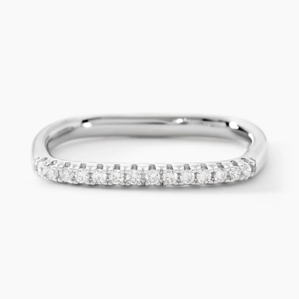 Bague Infini Pop Argent Blanc Oxyde De Zirconium