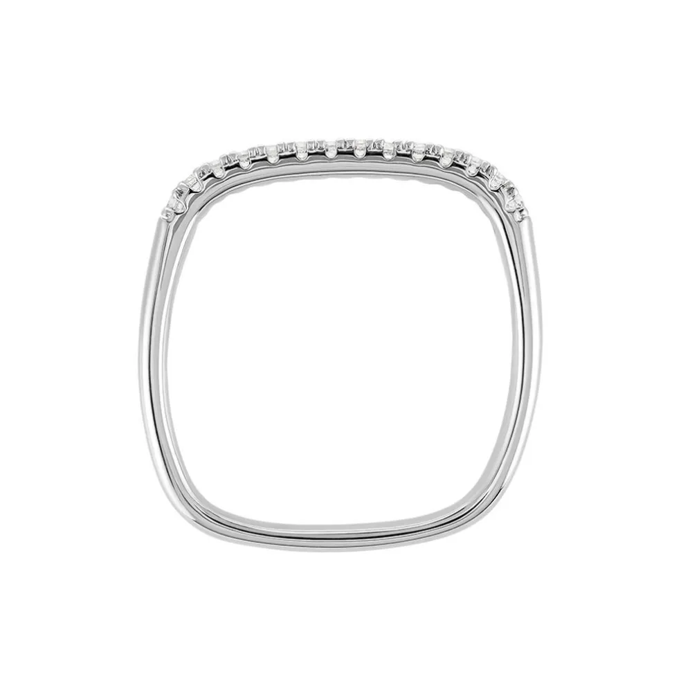 Bague Infini Pop Argent Blanc Oxyde De Zirconium