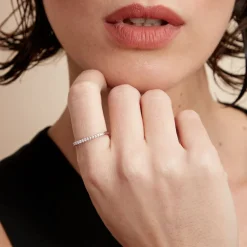 Bague Infini Pop Argent Blanc Oxyde De Zirconium