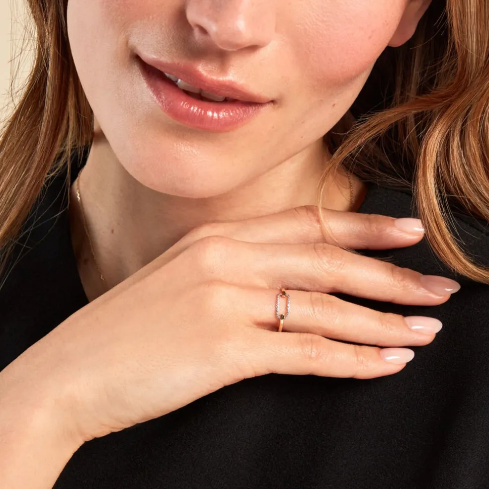 Bague Infinite Love Or Jaune Diamant