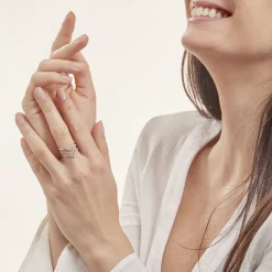 Bague Irina Argent Blanc Oxyde De Zirconium