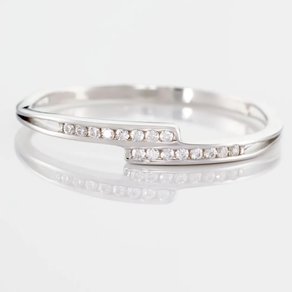 Bague Iryna Argent Blanc Oxyde De Zirconium