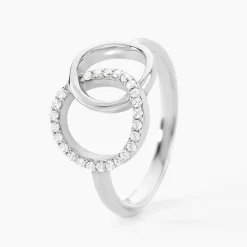 Bague Isabel Argent Blanc Oxyde De Zirconium