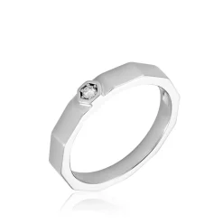 Bague Ishtar Argent Blanc Oxyde De Zirconium