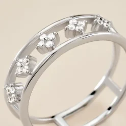 Bague Isia Argent Blanc Oxyde De Zirconium