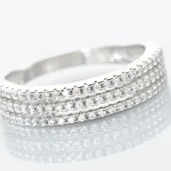 Bague Isora Argent Blanc Oxyde De Zirconium