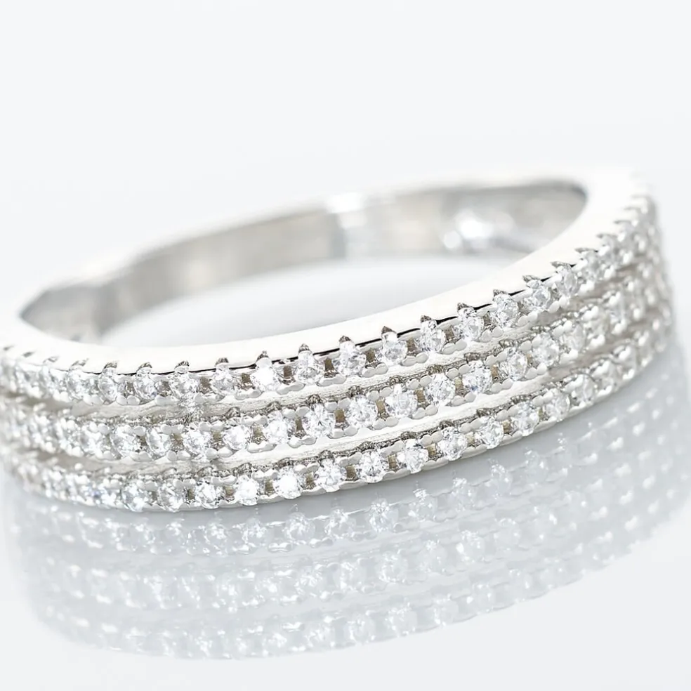 Bague Isora Argent Blanc Oxyde De Zirconium